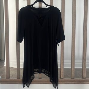 Torrid Black Lace Trim Top